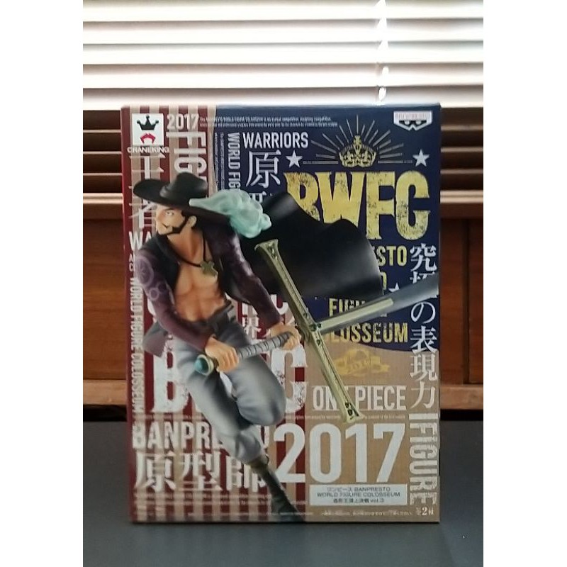 《日本正版》海賊王 航海王 BWFC 頂上決戰 喬拉可爾·密佛格 鷹眼 公仔 代理版 白證 寬盒