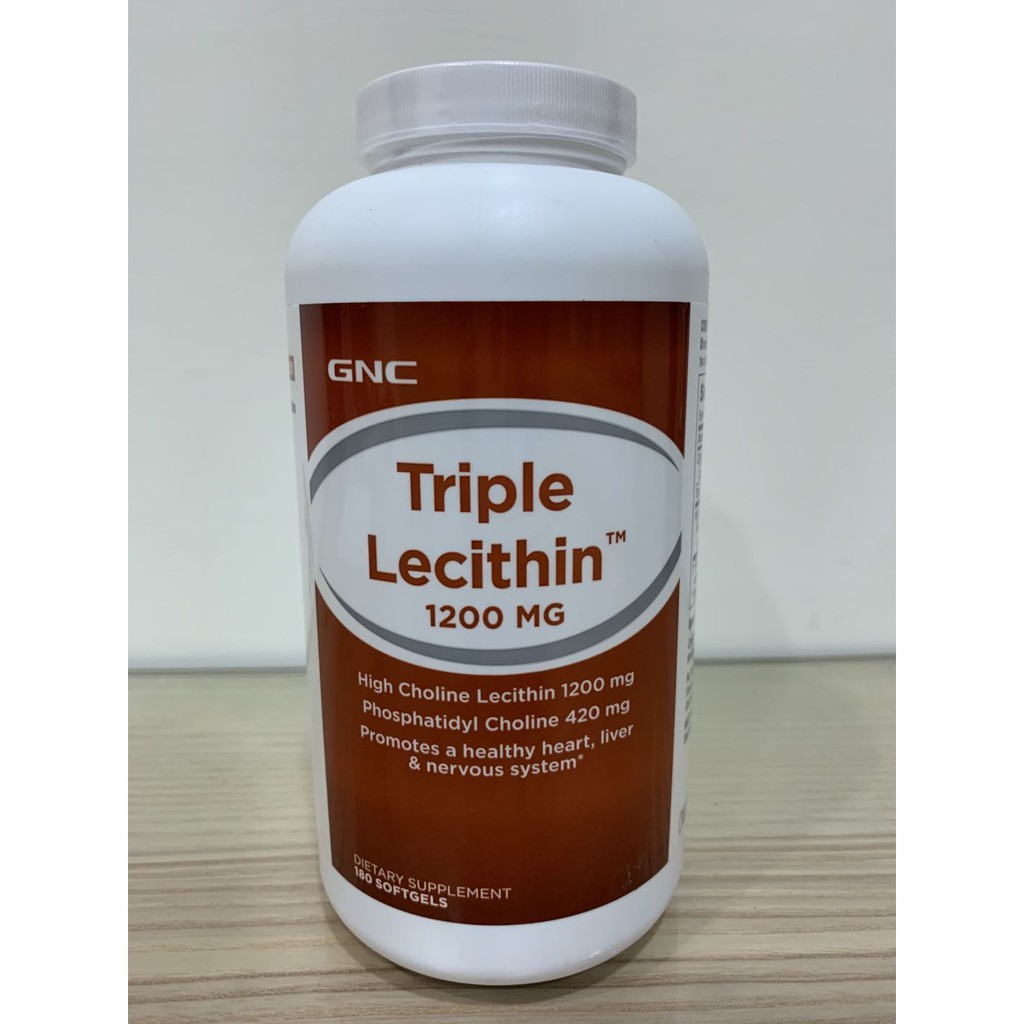 GNC 健安喜Triple Lecithin 三效高劑量卵磷脂膠囊1200mg 180顆