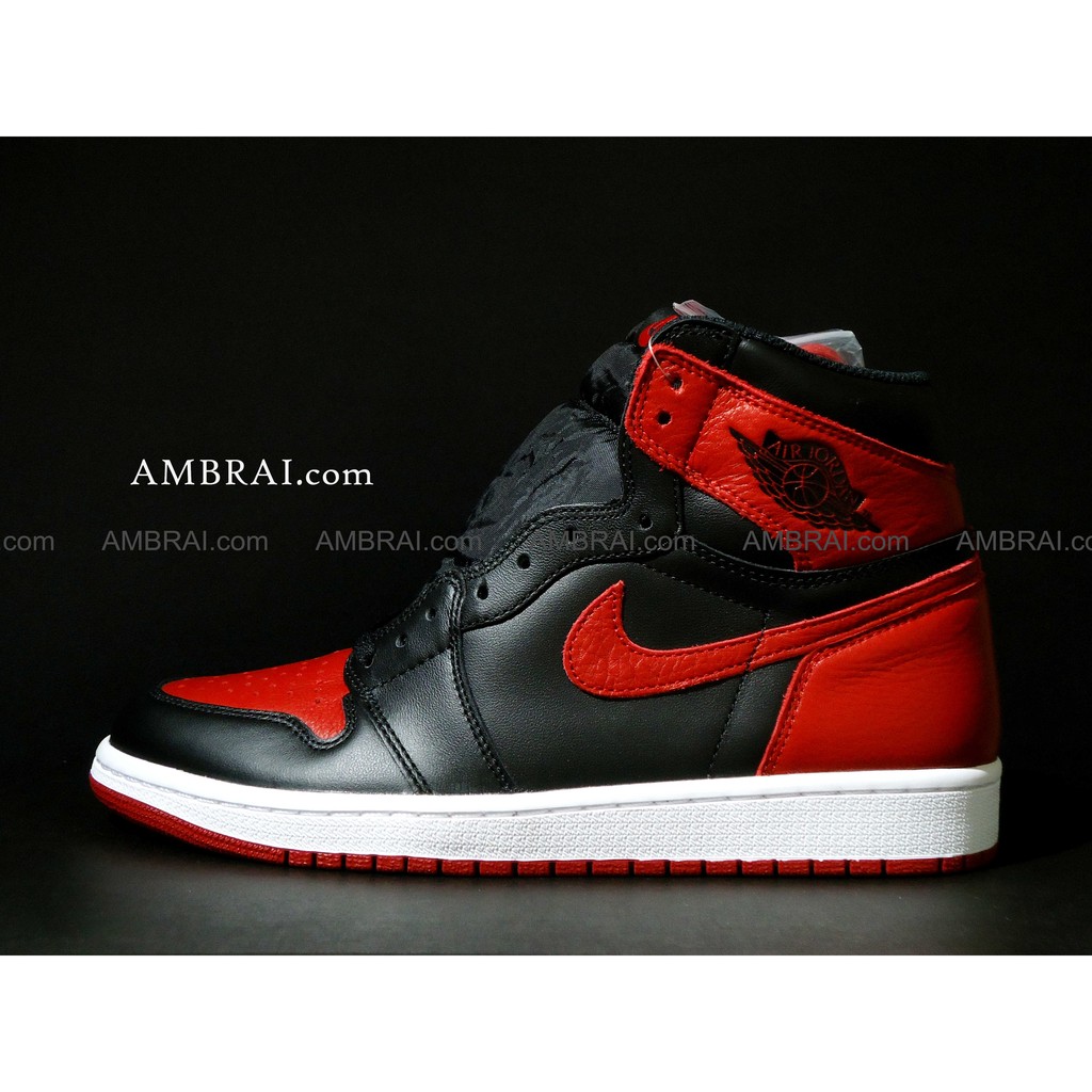 【AMBRAI.com】 NIKE Air Jordan 1 Retro Banned 黑紅 喬丹 555088-001