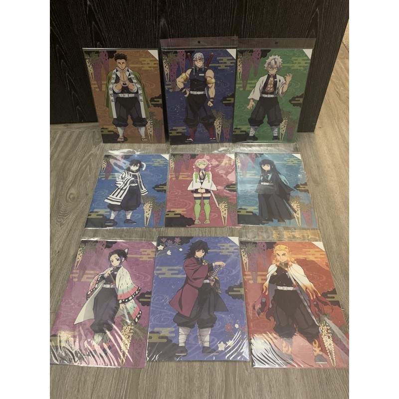 全新正版 現貨鬼滅之刃柱和風紙資料夾全套不拆賣僅此一套 蝦皮購物