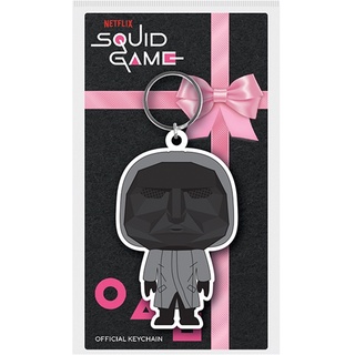 【魷魚遊戲】Squid Game 黑衣人橡膠鑰匙圈/吊飾/掛飾