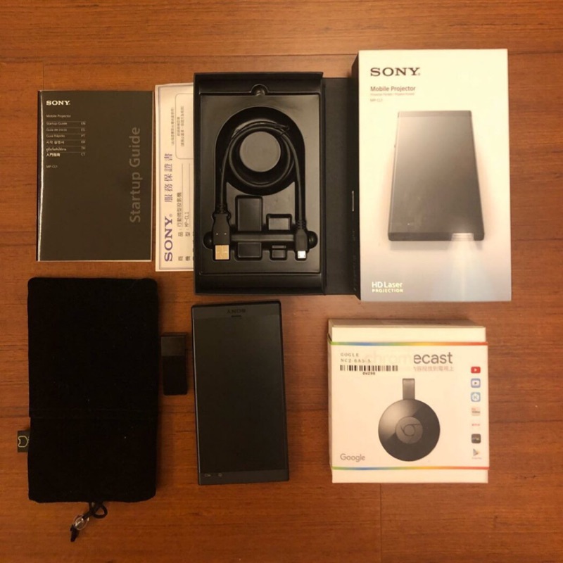 Sony MP-CL1行動投影機 微型投影機隨身攜帶附加chromecast(全新)