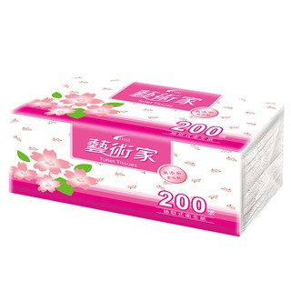 透過CNS標準 Artist藝術家花彩環保抽取式衛生紙100抽x8包x6袋/12包x4袋(200張48包)