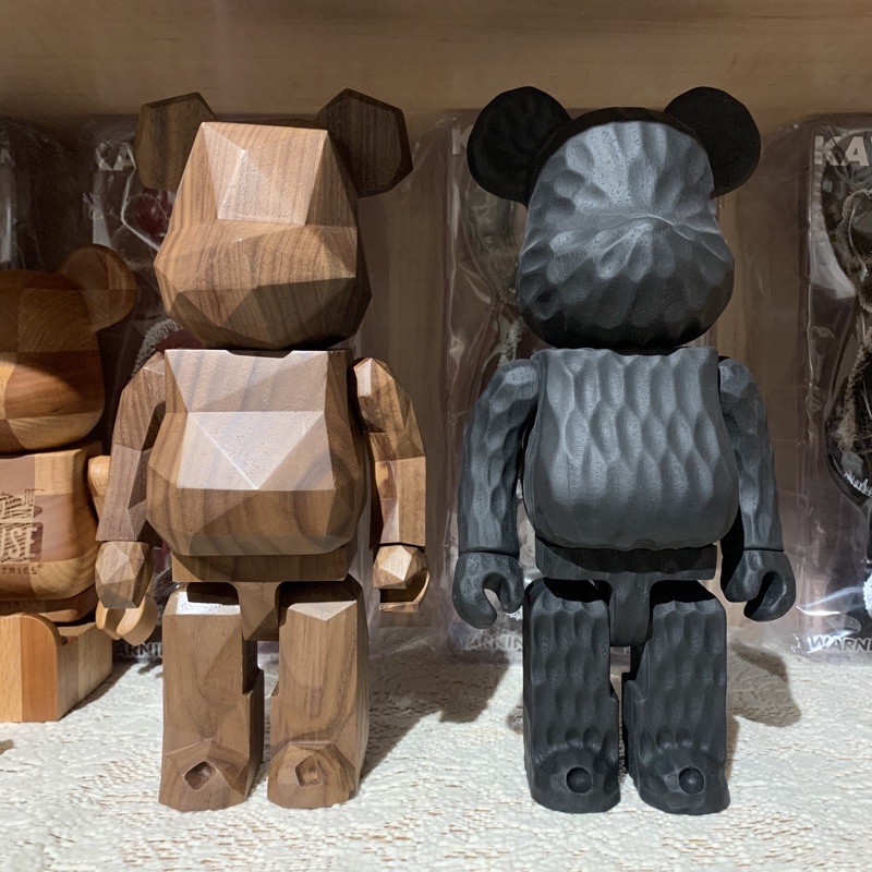 Bearbrick Be@rbrick 藤原浩 木頭熊一對 400%