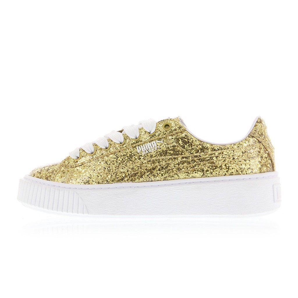 【小八】Puma Basket Platform Glitter Gold 金 亮粉 364093-02