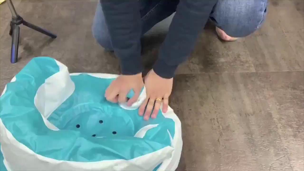 【多功能手壓式充氣！寶寶學座椅/洗澡椅】寶寶充氣沙發 嬰兒充氣座椅 兒童充氣椅 充氣學習座椅 嬰兒坐椅 嬰兒沙發 學座椅