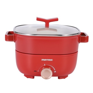 《省您錢購物網》全新~松木MATRIC 3L蒸鮮煎煮三用料理鍋 (MG-EH3009S)~附不鏽鋼蒸盤