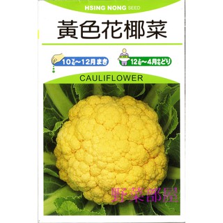 【萌田種子~中包裝】E63 黃色花椰菜種子1.4公克 , 大型金黃色花椰菜 , 每包190元~