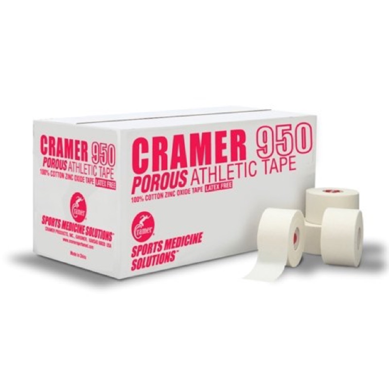 美國克拉瑪950專業型貼布 Cramer 1.5吋白貼運動貼布(貼紮專用)-1箱(32卷) 免運優惠