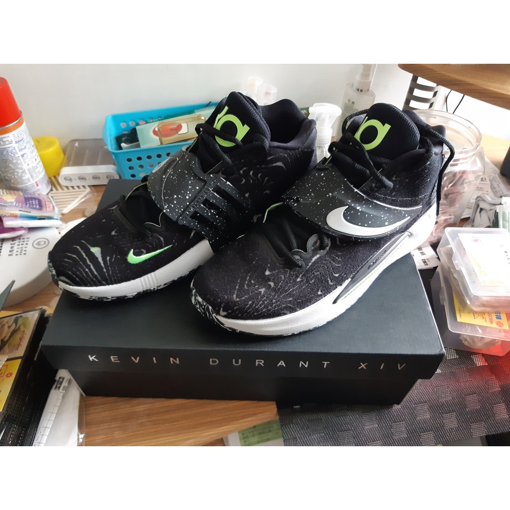 NIKE KD14 KD 14 EP 男籃球鞋 KEVIN DURANT US9.5 CZ0170-005 KD黑白