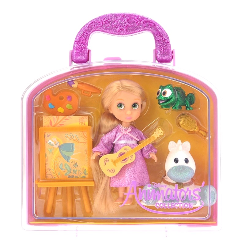 《朋友禮品》 日本 迪士尼專賣店限定 Disney 長髮公主 提盒 迷你芭比 公仔 玩偶 娃娃 芭比娃娃 樂佩