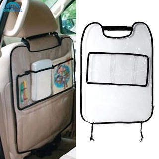 Om 汽車座椅靠背保護套兒童嬰兒踢墊保護儲物袋
