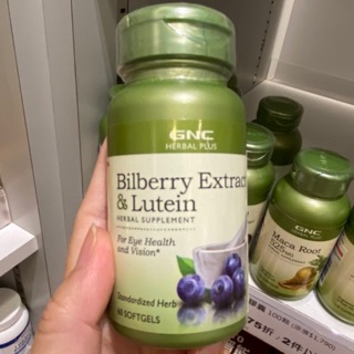 【Star代購】GNC Bilberry Extract & Lutein 藍莓 山桑子 葉黃素 郝菁明膠囊食 普瑞登