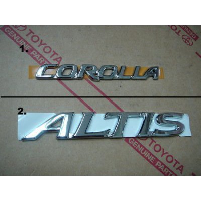 🔅多又大🔅 專賣正廠 ALTIS 01-07年 後蓋標誌 字標