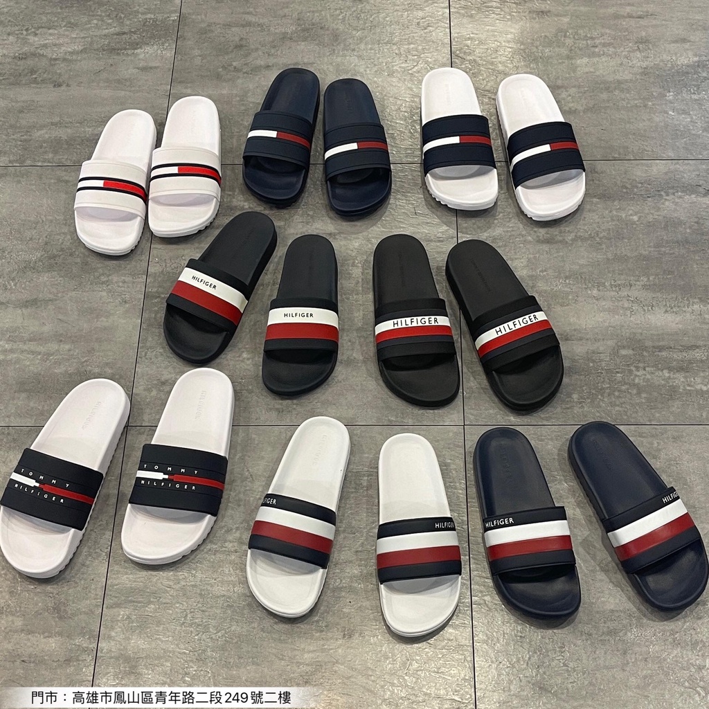 「麋鹿之旅 高雄 現貨」【 Tommy Hilfiger】 拖鞋 男生運動款拖鞋 橡膠材質