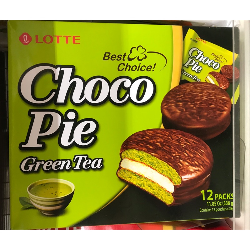 🐠代購🐠Lotte綠茶風味巧克力派 1盒12入