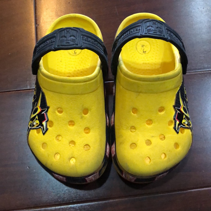 二手 crocs 大黃蜂兒童涼鞋