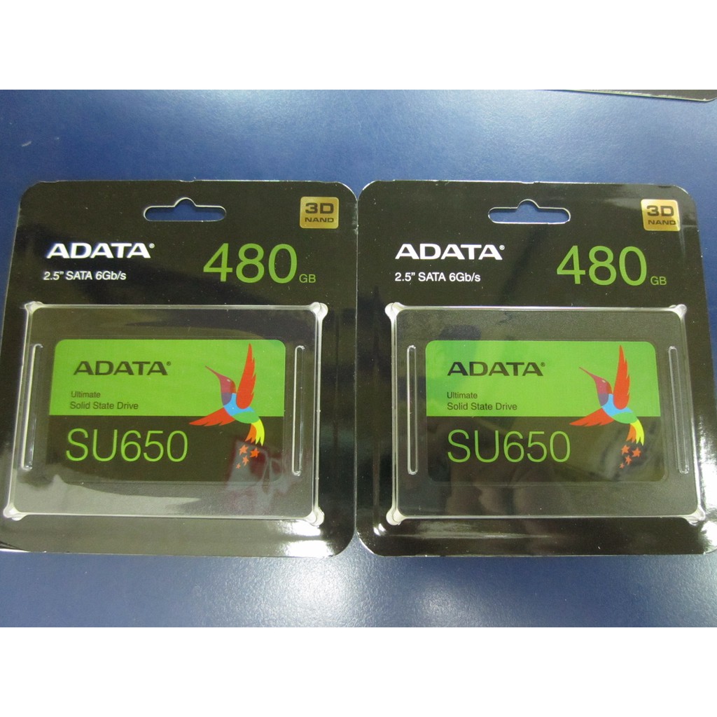ADATA威剛 SU650 480G SSD 2.5吋固態硬碟 $1599含稅 含發票