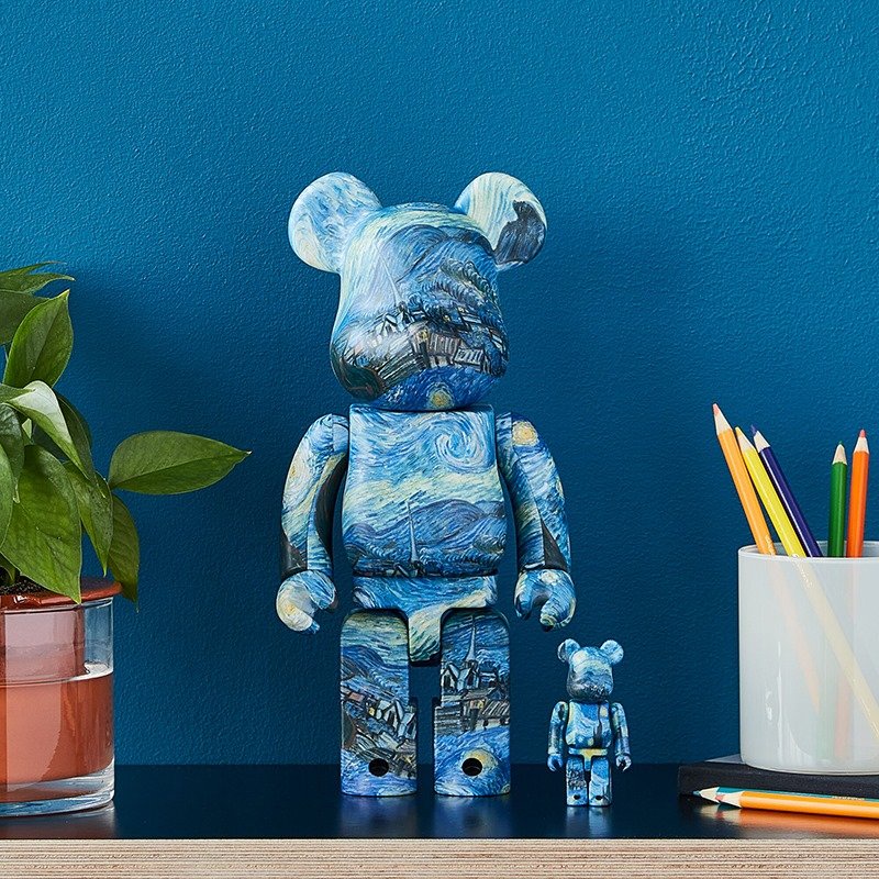 ☆AirRoom☆【現貨】BE@RBRICK MOMA VAN GOGH THE STARRY NIGHT 星空 梵谷