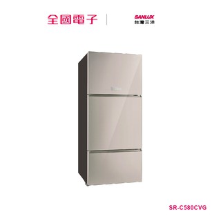 SANLUX台灣三洋 580L三門玻璃冰箱 SR-C580CVG【全國電子】