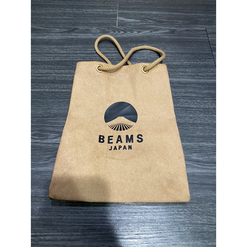 日本BEAMS JAPAN Ｘ MAKOO 再生皮革購物袋