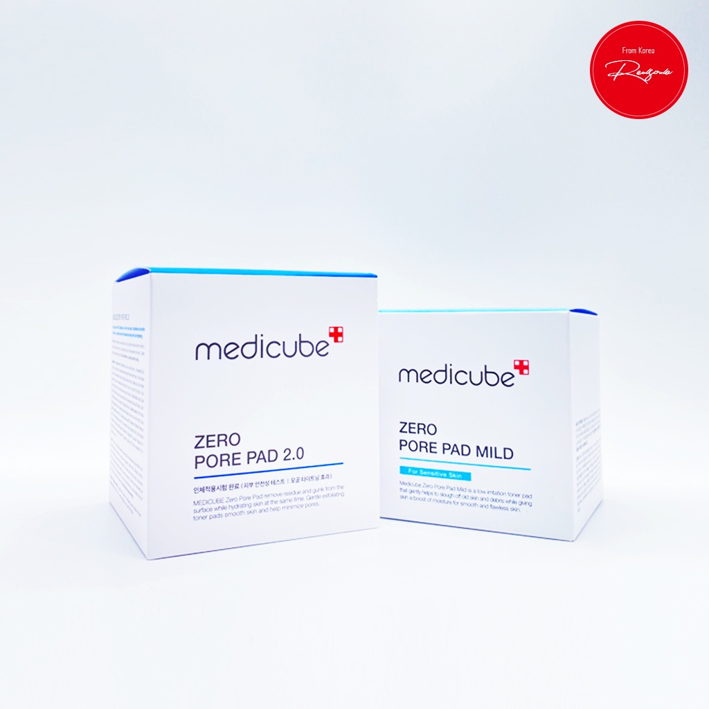 Medicube - 爽膚水墊(70枚) / 零毛孔垫 2.0, Zero毛孔垫温和, 積雪草修護爽膚棉