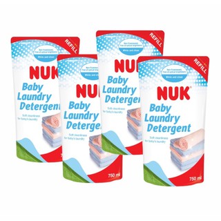 【亮童寶貝】NUK 嬰兒洗衣精補充包750ml*4包