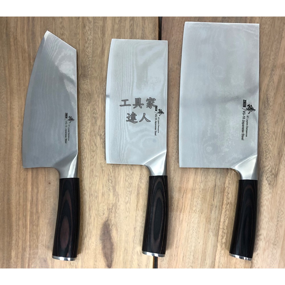 「工具家達人」 臻 台灣製 菜刀 片刀 大片刀 肉桂刀 大馬士革鋼 VG10 積層鋼 中式菜刀 中式片刀 料理刀 | 蝦皮購物
