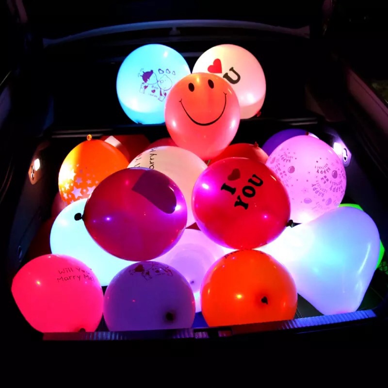 🎈現貨在台🎈LED七彩氣球燈  發亮氣球 氣球 派對佈置 氣球燈