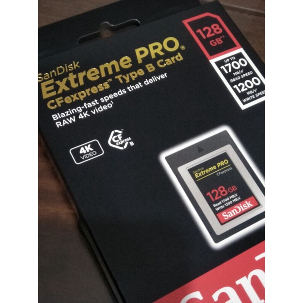 Sandisk Extreme PRO CFexpress 128GB 1700MB Type B 高速記憶卡