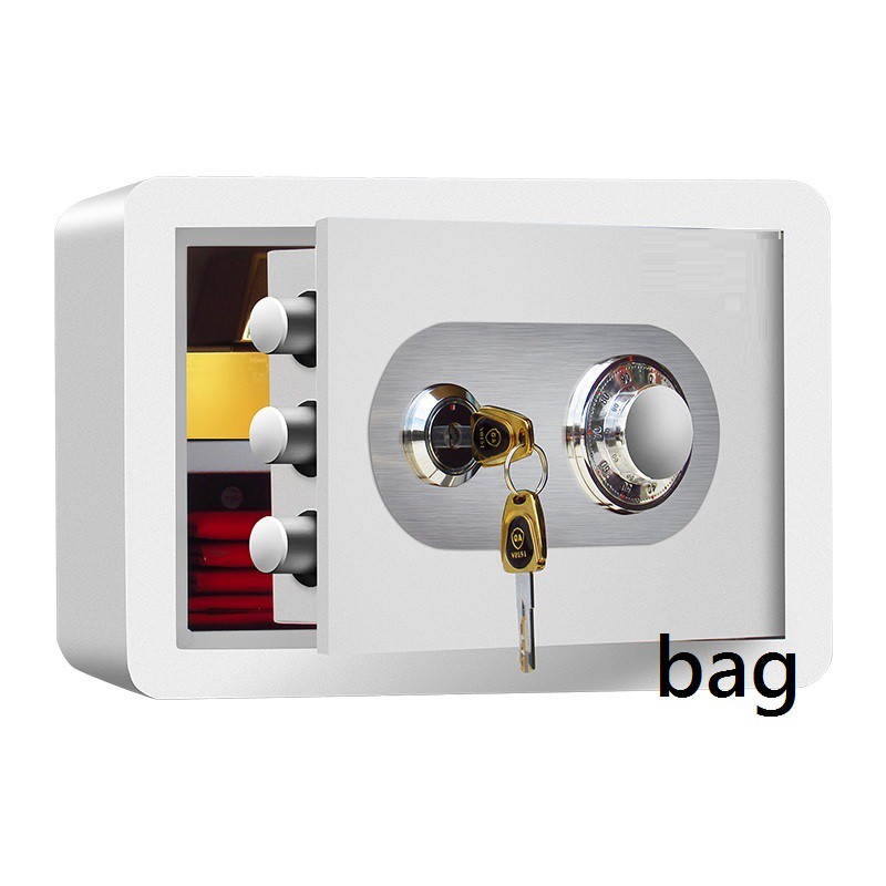 福利品白色機械式保險箱-中型/收納櫃/保險櫃/密碼鎖/金庫/保險箱