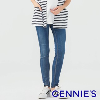 【Gennies 奇妮】COOLMAX 超顯瘦美型牛仔褲-藍(T4H17)