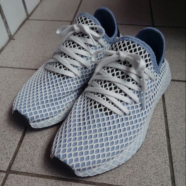 Adidas deerupt Runner w 鹿晗代言款 藍色慢跑鞋 繃帶鞋 似菲董 非ultra boost