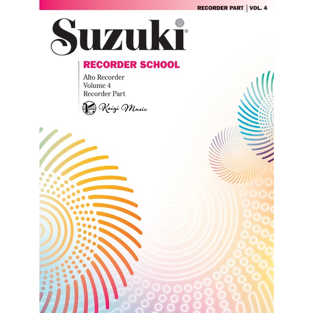 【凱翊︱AF】鈴木中音直笛教本第4冊 Suzuki Alto Recorder Part Vol.4