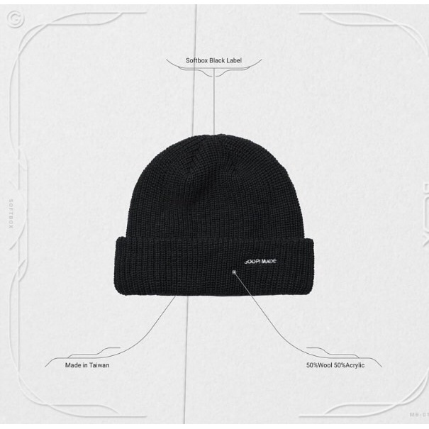 GOOPiMADE   “MB-01” Softbox Knit Beanie Shadow  毛帽