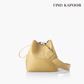 【FIND KAPOOR】PINGO 20 BASIC 褶紋系列 手提斜背水桶包- 奶黃色 | 官方旗艦館