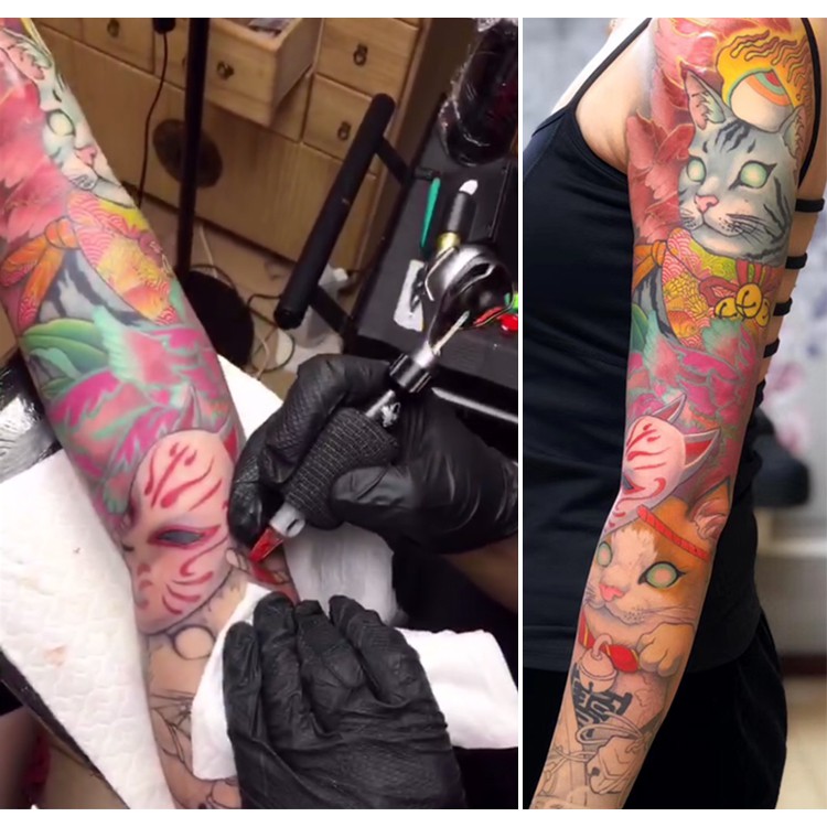 Alano 新款驚蟄刺青紋身器材紅葉x2專業直驅貝殼機馬達紋身機割線打霧一體機現貨現貨 蝦皮購物