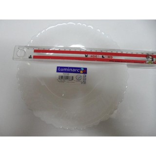 全新Luminarc樂美雅8吋強化玻璃餐盤 降價囉！趁現在要買要快買到賺到喔!!