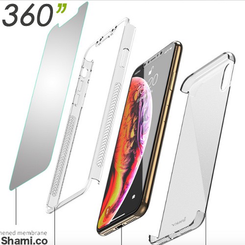 【最強360度全包】送鋼化玻璃保護貼膜 保護殼 iPhone X XS MAX XR 透明殼 手機殼【PH786】保護殼