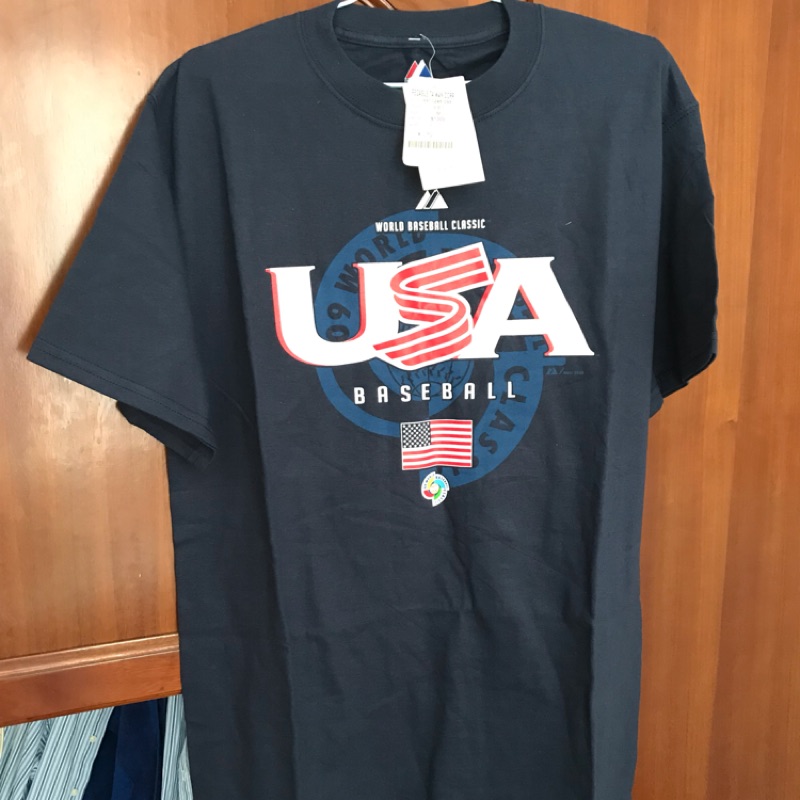 世界棒球經典賽 美國隊 短袖T恤 球衣 奧運 MLB 美國大聯盟 Majestic 國旗  P12 世界12強 棒球