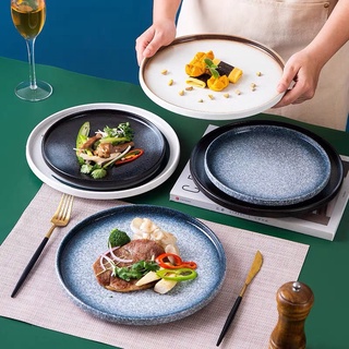 ❤川島❤盤子 8寸菜盤 牛排餐盤 陶瓷盤 西餐盤 意面盤 日式餐具 碟子 圓盤 飯盤 烤肉盤 深盤 陶瓷餐具 圓盤