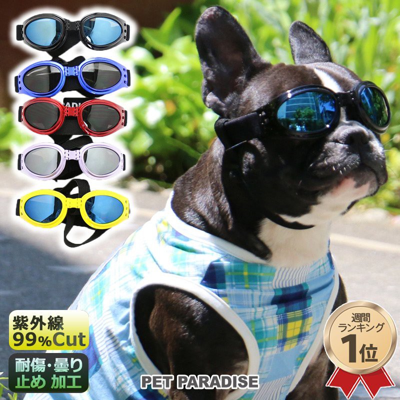 貝果貝果 日本 pet paradise 抗UV 時尚 太陽眼鏡 / 寵物眼鏡 / 大狗 / 全犬[A4163]中型犬