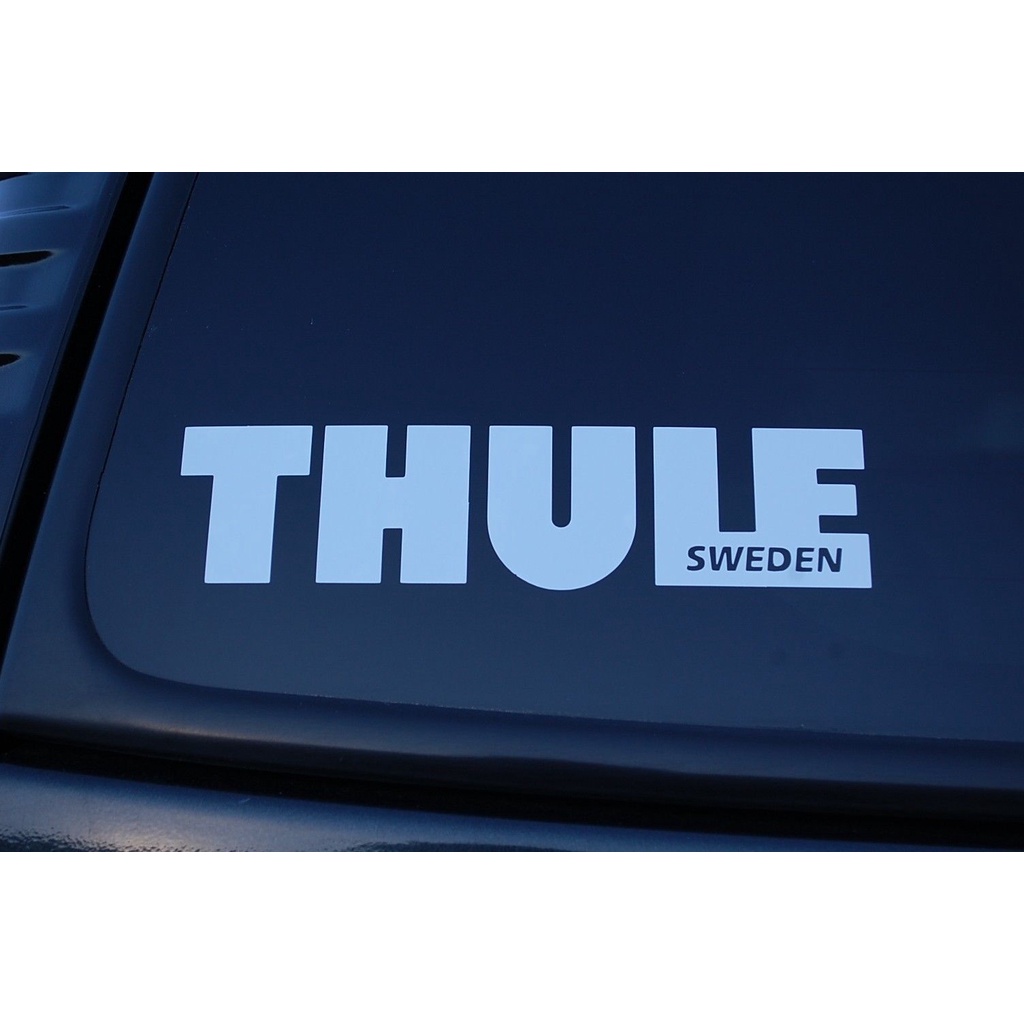 自行車架貼紙鏤空乙烯基貼花 Thule (V234) 戶外騎行選擇尺寸