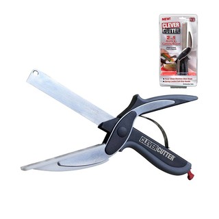 《萌趣樂園》🎀 Clever cutter🎀刀具砧板剪刀三合一/不鏽鋼材質/切肉神器/BBQ露營神器/蔬果沙剪刀