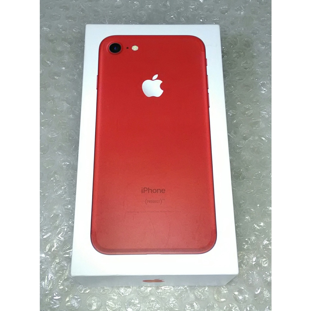 ◢ 簡便宜 ◣二手 Apple iPhone 7 128G 紅色 手機空盒