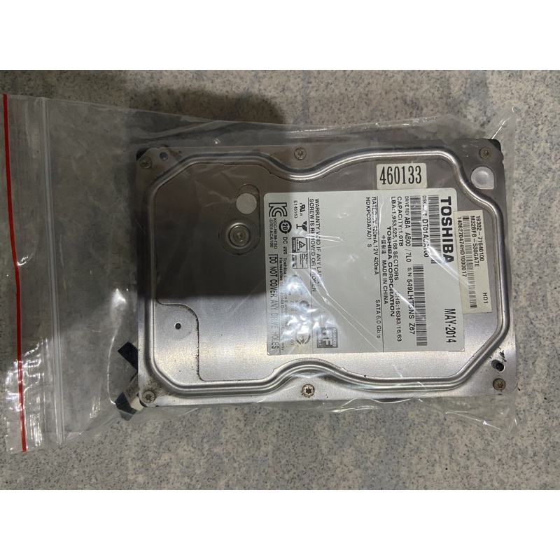 東芝 Toshiba SATA 3.5” 1T 硬碟 Hdd