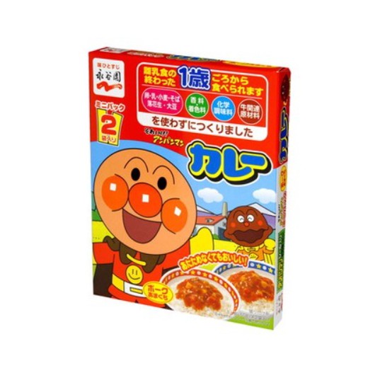 現貨 日本製 永谷園 麵包超人咖哩 1歲可食用 兒童咖哩 麵包超人咖哩調理包 咖哩 調理包 附貼紙 日本進口