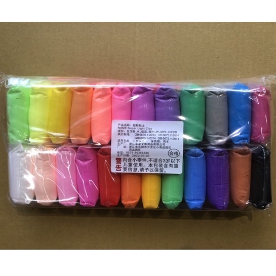 好好玩具台灣現貨輕黏土24色超輕樹脂土超輕黏土輕質土diy手作黏土大包裝超輕泥土diy手作粘土 蝦皮購物