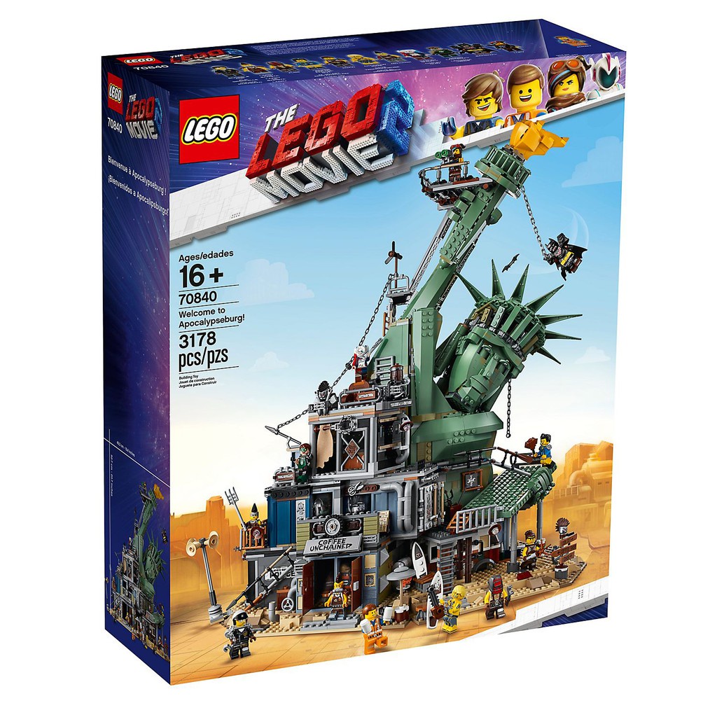 Lego 70840 樂高玩電影 末日堡倒塌自由女神像 二手 已組 拆賣 無人偶