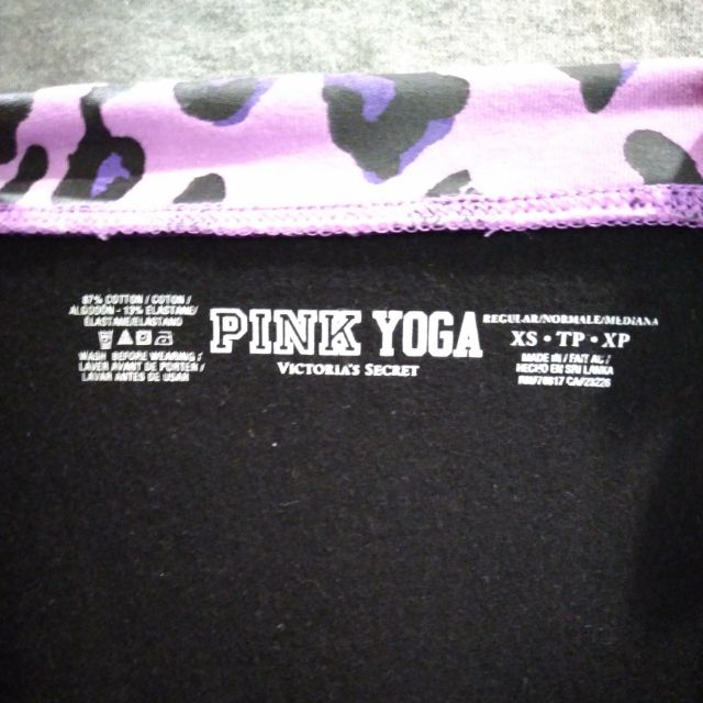 Pink! Victoria Secret 瑜珈褲(正貨，美國帶回)，九成新.size:XS/TP